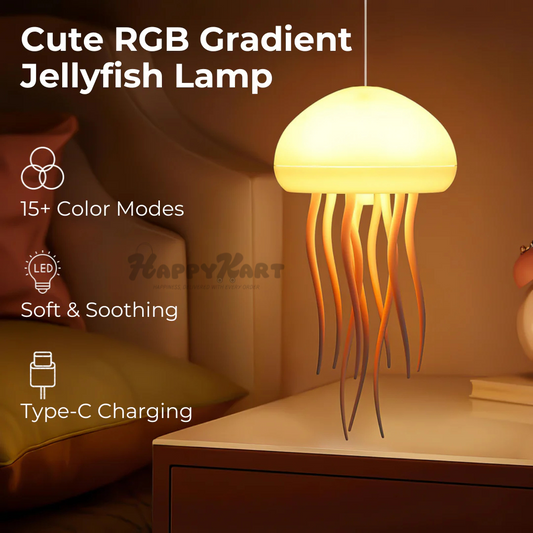 Jellyfish Lamp (Comes with hanging hook and invisible thread)