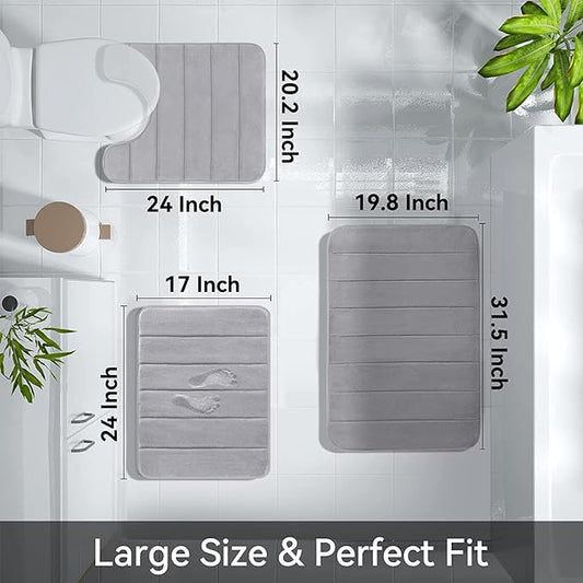 Water Absorption Floor Mat with Memory Foam (Premium Quality)