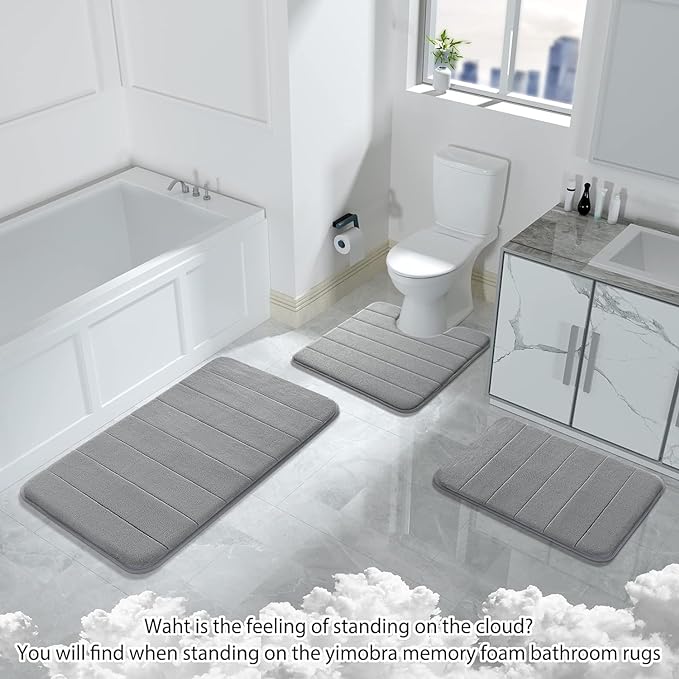 Water Absorption Floor Mat with Memory Foam (Premium Quality)