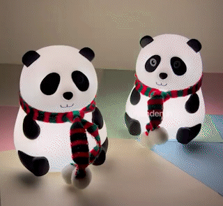 SILLICON PANDA LAMP