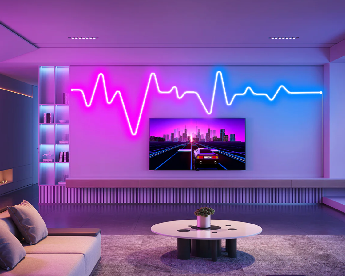 NeonGlow Smart Rope Strip Light with Music Syncing (5 Meters) by HappyKart™