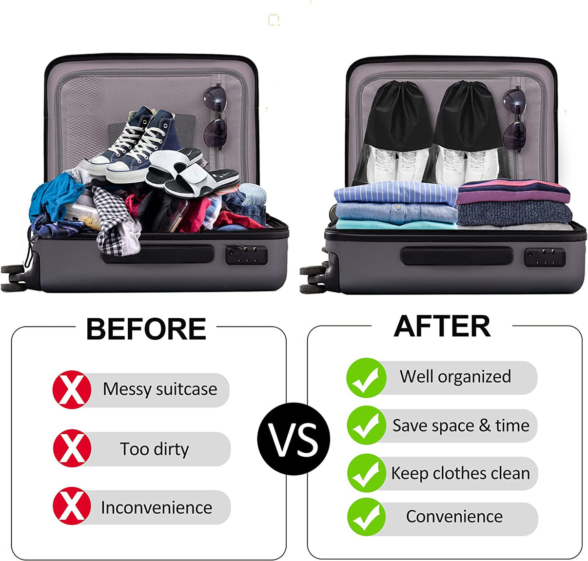 Premium Travel Shoe Bags
