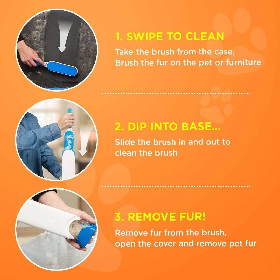 Pet Hair Remover Brush (Double Side) by HappyKart™