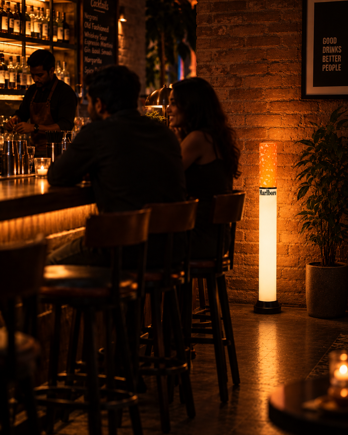 The Marlboro Lamp | Ambient Floor & Desk Lamp