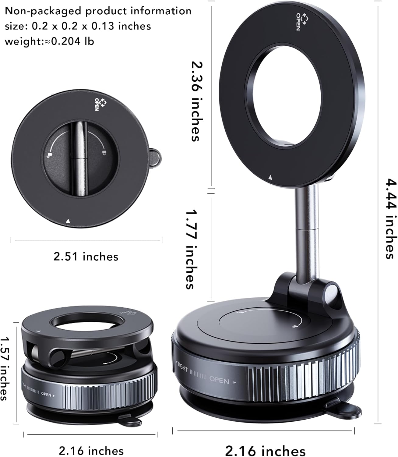 Magnetic Phone Holder PRO (Extended Multi-angle)