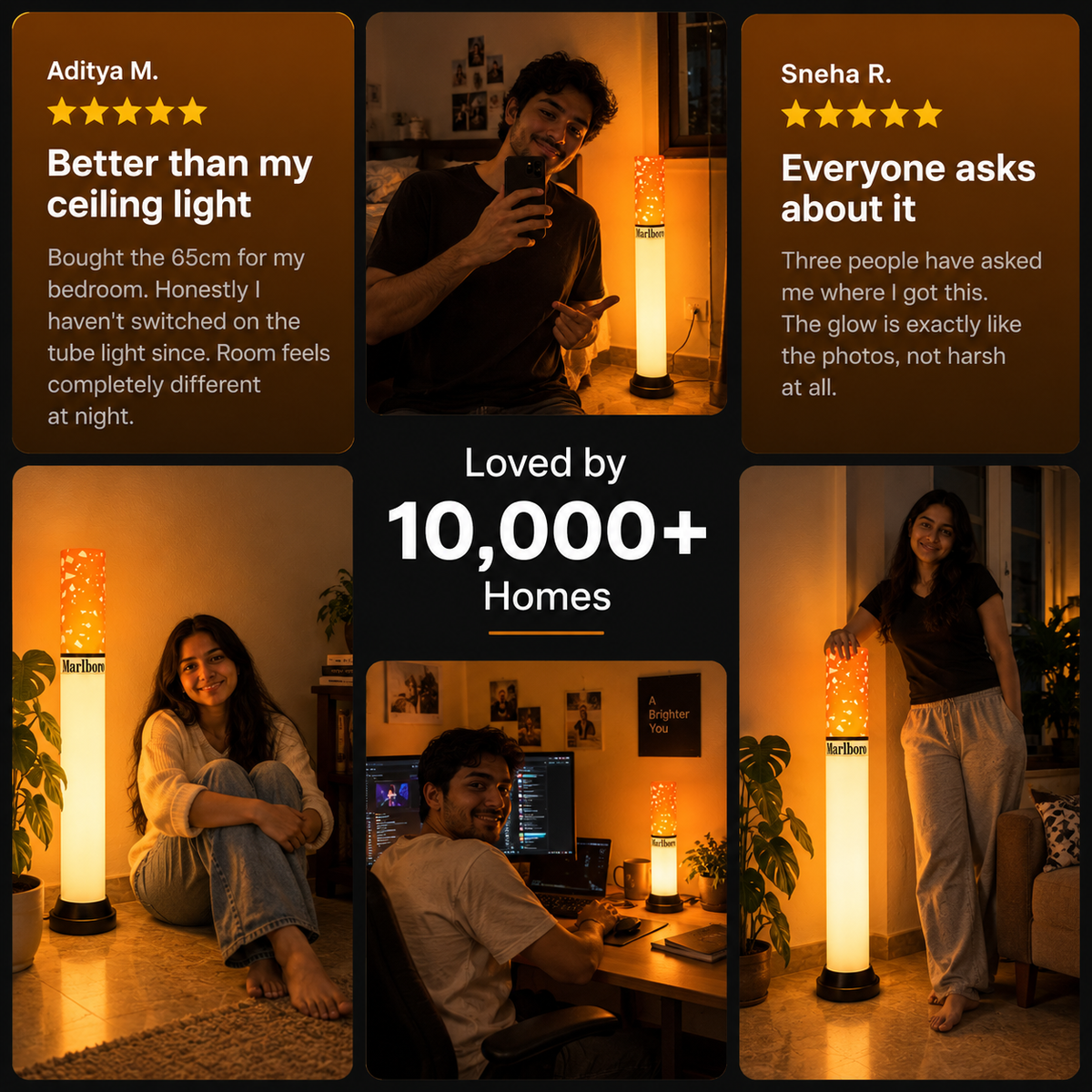 The Marlboro Lamp | Ambient Floor & Desk Lamp